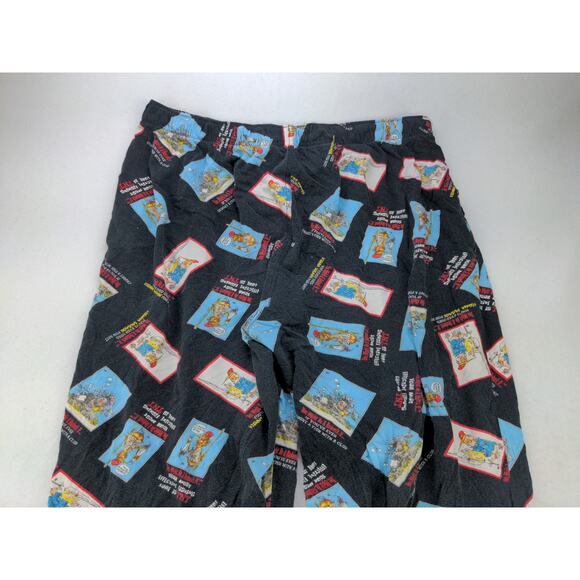 Jeff Foxworthy Sleep Pants Lounge Pants Size L Black Graphic Logo - Picture 3 of 11